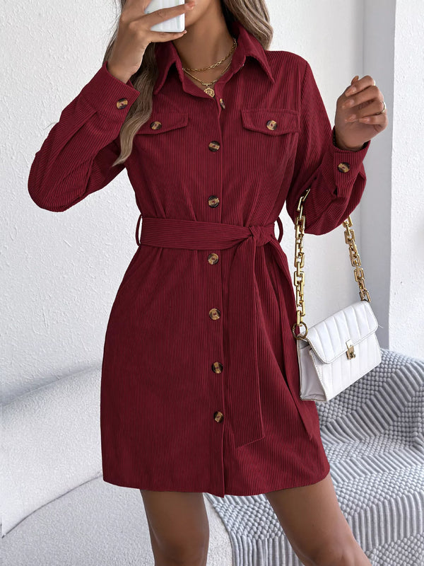 button-front-corduroy-shirt-dress-OhSoStyled-Sophia's-Style-1