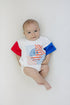 4th-of-july-checker-smiley-t-shirt-romper Little Joy Co - Sophia's Style-1