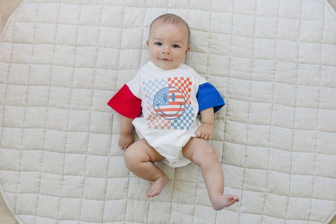 4th-of-july-checker-smiley-t-shirt-romper Little Joy Co - Sophia's Style-8
