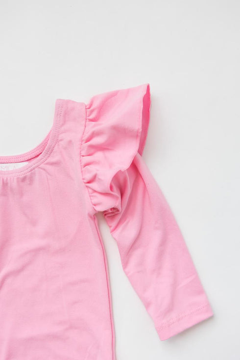 bubblegum-pink-l-s-flutter-sleeve-leotard Mila & Rose - Sophia's Style--2T--3