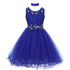 Lace Mesh Rhinestone Wired Flower Girl Dress 4-20 - SophiasStyle.com