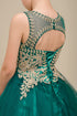 Vestido de dama de honor junior de tul con ribete dorado y rubor para niñas grandes 8-16