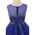 Girls Sparkling Rhinestone Illusion Tulle Party Dress 4-16