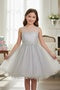 Girls Sparkling Rhinestone Illusion Tulle Party Dress 4-16