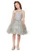 Girls Illusion Halter Neck Sweetheart Beaded Bodice Tulle Flower Girl Junior Bridesmaid Dress, Sizes 4-16 - SophiasStyle.com