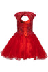 Girls Rhinestone Halter Sweetheart Neckline Flower Girl Dress, Sizes 12-14