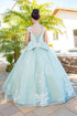 Girls Multi Color 3D Puff Print Sparkling Corset Back Flower Girl Dress 2-16 - SophiasStyle.com
