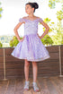 Girls Rainbow Sequin Off Shoulder Short Party Dress, Sizes 2-16 - SophiasStyle.com