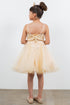 Girls Double Spaghetti Rhinestone Embroidered Gown, Sizes 4-16