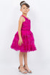 Girls One Shoulder Multi Layered Tulle Dress 4-16