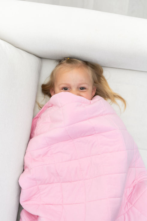 light-pink-quilted-bamboo-blanket Laree & Co - Sophia's StyleBamboo Blankets-1