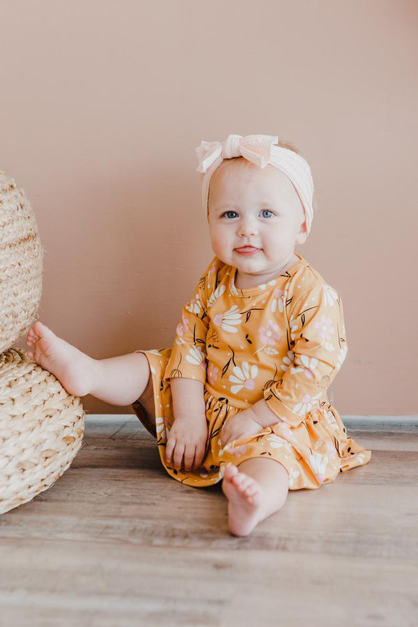 dandelions-in-fall-twirl-bodysuit Mila & Rose - Sophia's Style-Dandelions in Fall Twirl Bodysuit-0-3M--1