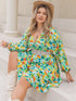 plus-size-printed-surplice-long-sleeve-mini-dress OhSoStyled - Sophia's Style-4
