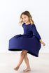 navy-3-4-pocket-twirl-dress Mila & Rose - Sophia's Style-Navy 3/4 Pocket Twirl Dress-6-12M--1