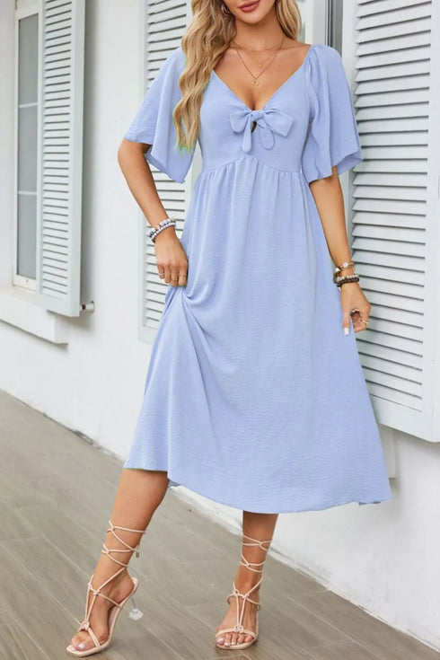 smocked-tie-front-flutter-sleeve-midi-dress OhSoStyled at Sophia's Style-8