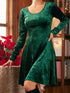velvet-round-neck-long-sleeve-dress-Sophia's Style-4