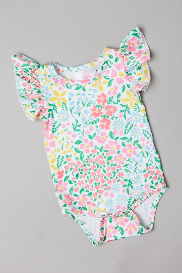 daffodils-s-s-flutter-bodysuit Mila & Rose at Sophia's Style-Daffodils S/S Flutter Bodysuit-0-3M-Flutter Bodysuit S/S-1