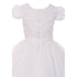 Rain Kids Big Girls White Pearl Sequin Accent Satin Tulle Communion Dress 7-18 - SophiasStyle.com