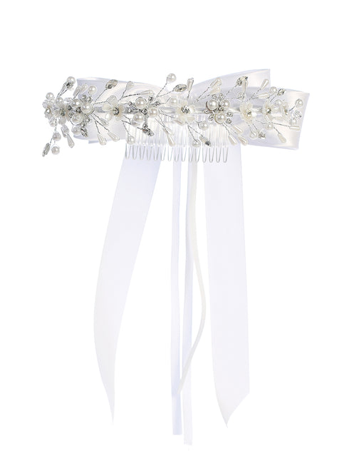 Delicate Pearl and Floral Flower Crown for Girls