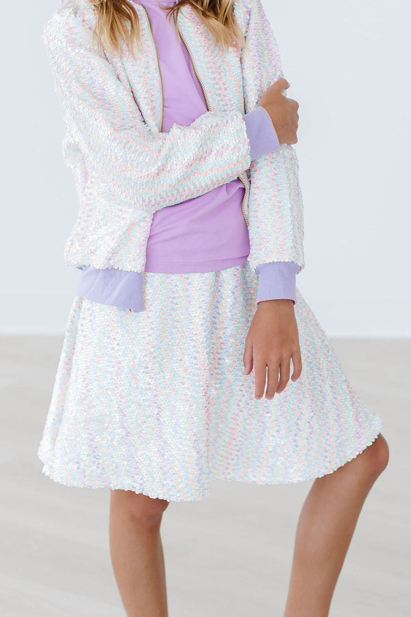 unicorn-flip-sequin-twirl-skort Mila & Rose at Sophia's Style-Unicorn Flip Sequin Twirl Skort-2T-Sequin Skort-1