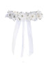 White Floral Pearl Flower Crown for Girls