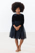 black-velvet-tutu-dress Mila & Rose - Sophia's Style-Black Velvet Tutu Dress-6-12M--1