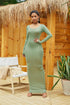 round-neck-long-sleeve-maxi-wrap-dress Sophia's Trends - Sophia's Style-Sage-S