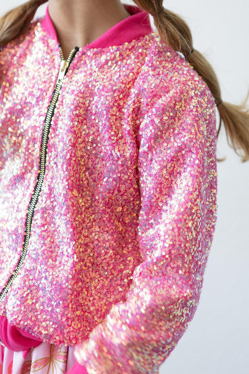 hot-pink-sequin-jacket Mila & Rose - Sophia's Style--4T--3