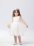 Girls Floral Lace Bodice with Tulle Skirt Dress, Sizes 2-10
