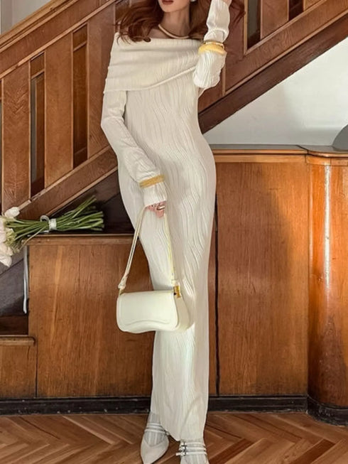 off-shoulder-textured-knit-maxi-dress-OhSoStyled-Sophia's-Style-4