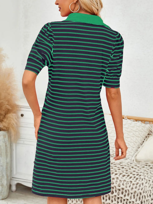 contrast-striped-short-sleeve-mini-dress OhSoStyled - Sophia's Style in Scarlet-18