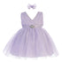 Baby Girls Satin Sash Pleated Tulle Flower Girl Dress 6-24M