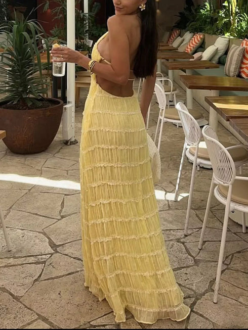 ruched-halter-neck-maxi-dress-OhSoStyled-Sophia's-Style-22