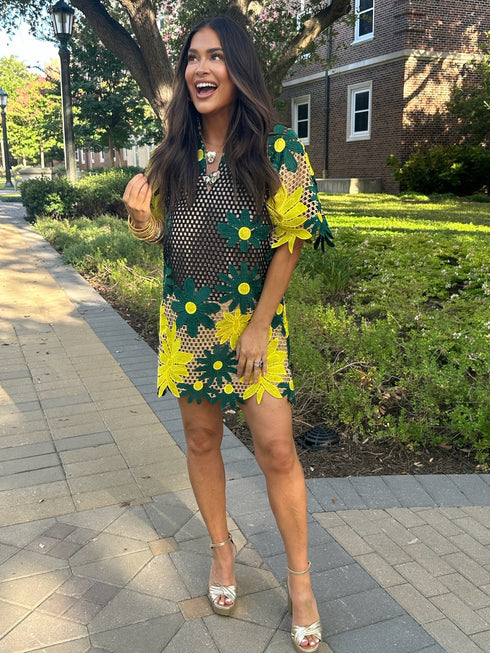 lulu-short-sleeve-mini-caftan-daffodil Sophia's Style-2