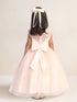 Girls Lace Illusion Neckline Formal Dress 2-18