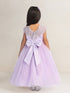 Girls Lace Illusion Neckline Formal Dress 2-18