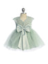 Baby Girls Lace Illusion Neckline Formal Dress 6-24 Months