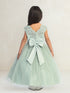 Girls Lace Illusion Neckline Formal Dress 2-18