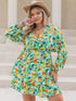 plus-size-printed-surplice-long-sleeve-mini-dress OhSoStyled - Sophia's Style-3