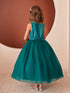 Girls Scoop Neckline Elegant Trim Special Occasion Dress, 2-18