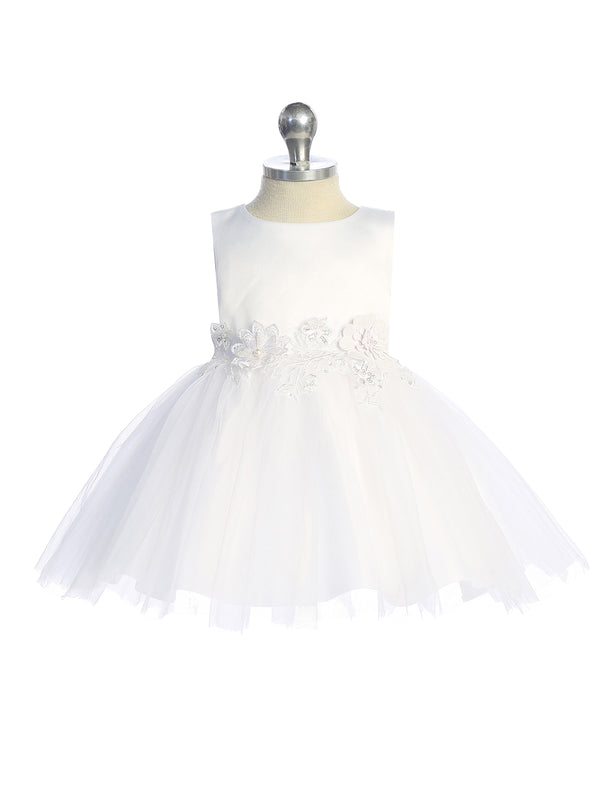 Baby Girls Tulle Charming Flower Girl Dress 0M-24M