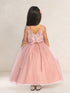 Girls Blooming Grace 3-D Flower Girl Dress with Removable Shoulder Bows, Sizes 2-12