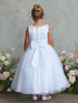 Girls Floral Appliqué Tulle Special Occasion Dress 2-18