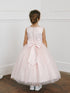 Girls Floral Appliqué Tulle Special Occasion Dress 2-18