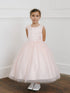 Girls Floral Appliqué Tulle Special Occasion Dress 2-18
