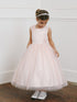 Girls Floral Appliqué Tulle Special Occasion Dress 2-18