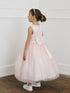 Girls Floral Appliqué Tulle Special Occasion Dress 2-18