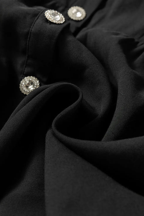 ruched-button-up-long-sleeve-dress OhSoStyled - Sophia's Style-9