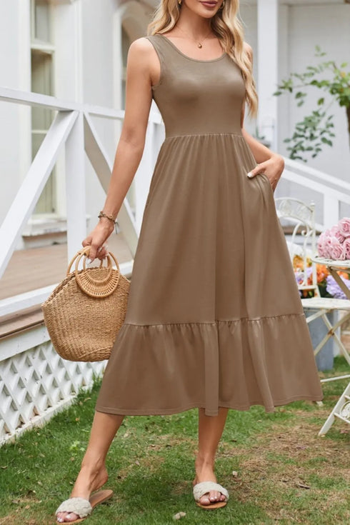 round-neck-wide-strap-tank-dress OhSoStyled - Sophia's Style in Tan-8