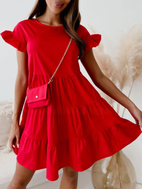 ruffle-sleeve-tiered-swing-dress-Sophia's Style-4
